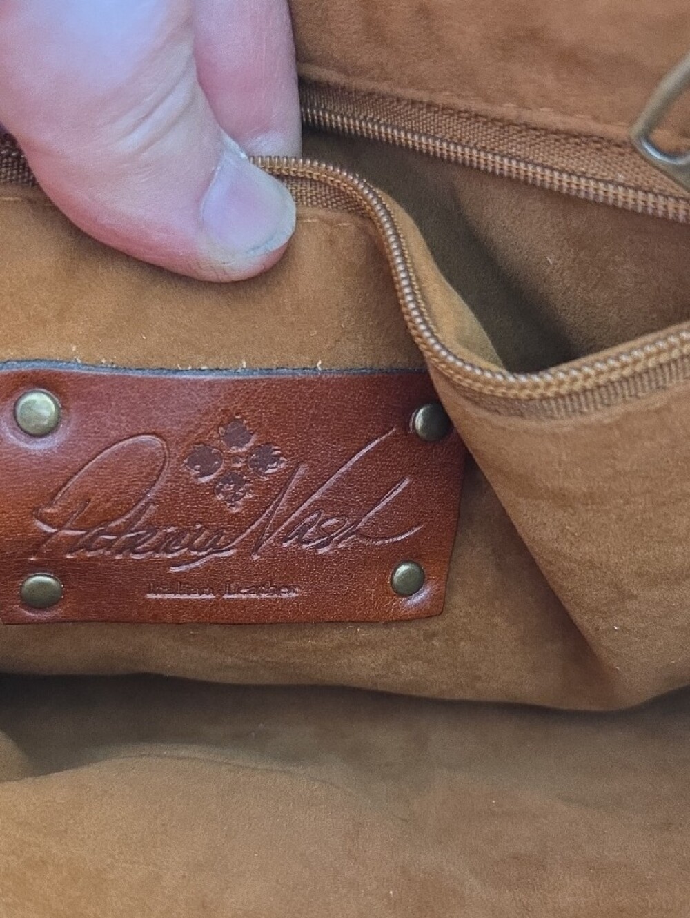 Patricia Nash Brown Leather Crossbody Bag - Picture 12 of 14
